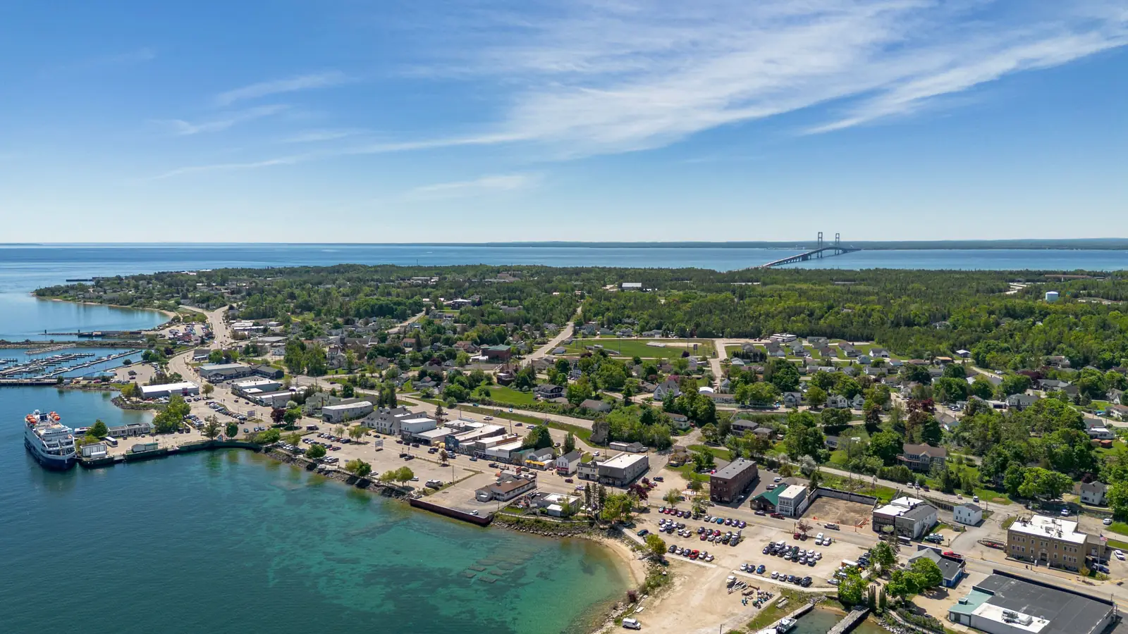 St. Ignace, Michigan, on the Straits of Mackinac.